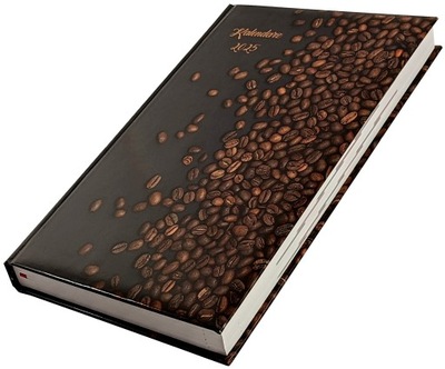 Kalendarz 2025 książkowy terminarz A5 DZIENNY kawa