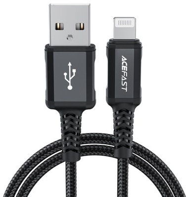 Kabel USB - Lightning MFI ACEFAST 1.2 m Czarny