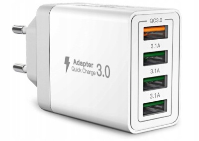 ŁADOWARKA SIECIOWA RAVPOWER 4XUSB 40W