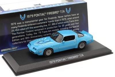 GREENLIGHT '79 PONTIAC FIREBIRD Trans Am blue 1:43