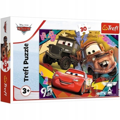 Trefl puzzle 30 Auta Cars Zygzak Złomek