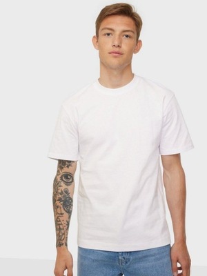 JACK & JONES KLASYCZNY BIAŁY T-SHIRT RJ6 NG5__S