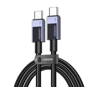 Kabel Przewód UGREEN USB-C do USB-C PD L512 1m 100W Czarny