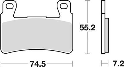 КОЛОДКИ ТОРМОЗНЫЕ SINTER STREET HONDA CB 1300 F 03-04, HYOSUNG GT 650 09-17