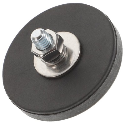 MAGNET POKRYTY GUMĄ NA MONTAŻ PODSTAWA MAGNETYCZNA SAMOCHODU