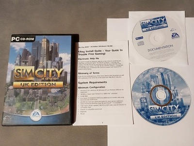 SimCity 3000 UK Edition. PC ANG 6/6 bez rys!