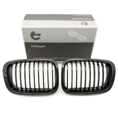 РЕШЁТКА БАЧОК РЕШЁТКА BMW 3 E46 51138208490 KARBON CARBON