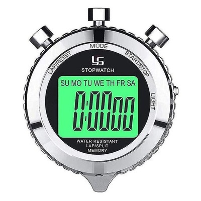 Digital Stopwatch Timer Metal Stop Watch With