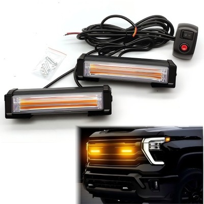 2x stroboskopowa лампа led оранжевая pomoc эвакуатор 12-24v kogut с пульт фото №1