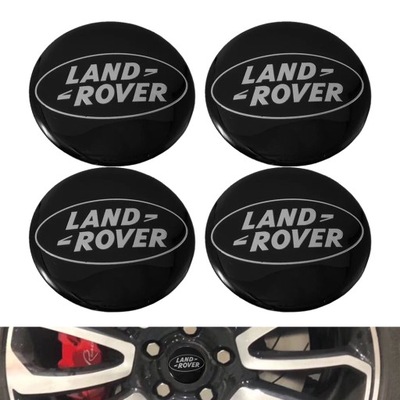 4 PIEZAS LAND ROVER PEGADURA EMBLEMA AL LLANTAS 56MM  