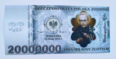 POLSKA - 20000000 ZŁ 2016 MAKSYMILIAN KOLBE - 75 ROCZNICA ŚM - KOPIA ! T135