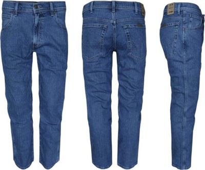 WRANGLER REGULAR SPODNIE JEANSOWE PROSTE W38 L34