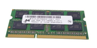 Pamięć RAM Micron PC3-10600S-9-10-F1 2GB