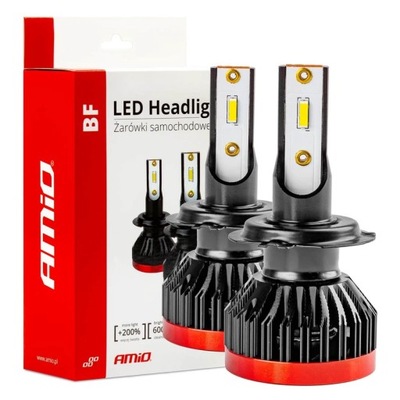 ЛАМПОЧКИ АВТОМОБІЛЬНИЙ LED (СВІТЛОДІОД) SERIA BF H7 6000K CANBUS AMIO-02242