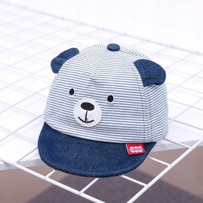 Cartoon Bear Baby Hat Cap Summer Spring Regulowany
