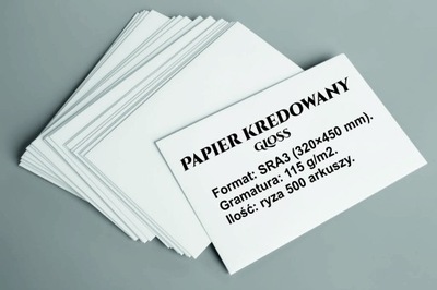 Papier Kredowy - Kreda Błysk SRA3 - 115g - 500