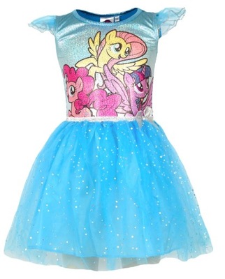 Sukienka MY LITTLE PONY holograficzna tiul 128