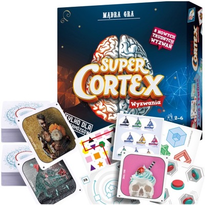 GRA PLANSZOWA RODZINNA EDUKACYJNA KARCIANA 2-6 OSÓB 10 Rebel Super Cortex