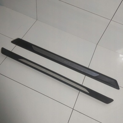 Накладки пороговые внутреннее sport bmw 1 f21 фото №1