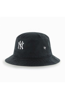 47brand Kapelusz MLB New York Yankees kolor czarny bawełniany B.BKT17GWF.BK