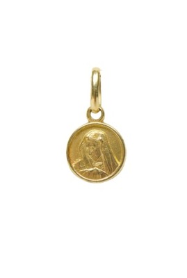 Złoty medalik z wizerunkiem NMP - 0,64g - Próba 585