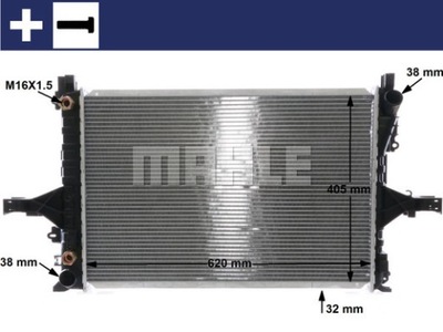 RADUADOR DEL MOTOR MAHLE CR 1547 000S  