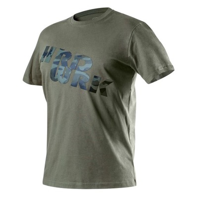 NEO T-shirt roboczy oliwkowy CAMO, rozmiar M