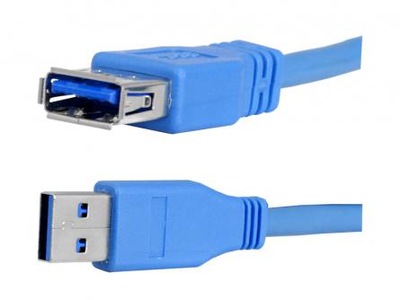 KABEL USB 3.0 SuperSpeed typ A-F AM/AF 1.8m