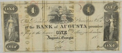 17.fu.Georgia, Augusta, 1 Dolar ND rzadki, St.1