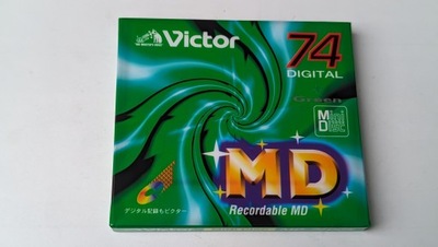 MiniDisc MD Victor JVC Green 74 1szt