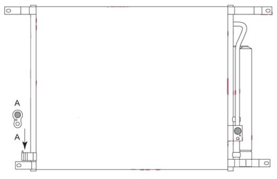 Конденсатор кондиціонера chevrolet aveo 06- фото №1