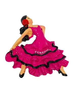 Magnez Magnes nalodówkę Tenerife tancerka flamenco