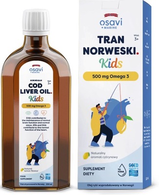 Osavi Tran Norweski Kids 500mg Omega 3 250 ml