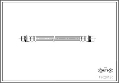 CORTECO CABLE DE FRENADO PARTE TRASERA OPEL VIVARO CORTECO  