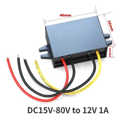 DC15V-80V 24V 36V 48V 72V SPADEK DO 12V 1A-5A MÓDULO BLOQUE DE ALIMENTACIÓN AUTO  