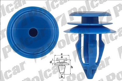 Land rover range evoque клипсы подкрылок / накладки фото №1