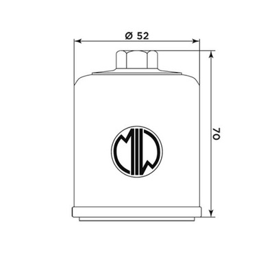 FILTRO ACEITES MIW-MEIWA PO22003 (HF197)  