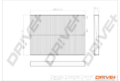 DRIVE+ FILTRO CABINAS VOLKSWAGEN POLO 97-01 ESTADO DARD  