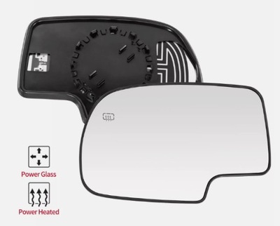 Вкладыш зеркало cadillac escalade 2002/2006 левый фото №1