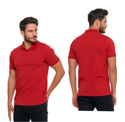 Męska bawełniana koszulka polo Moraj OTP3000-003 czerwony XL