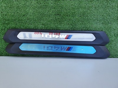 Накладки пороговые bmw x3 g01 x4 g02 m набор фото №1