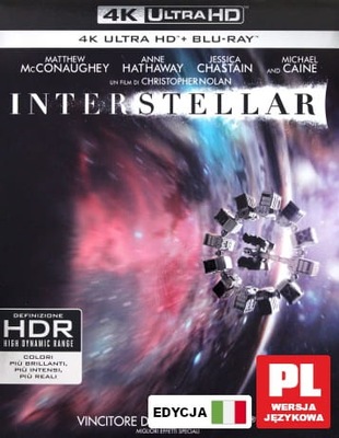 INTERSTELLAR BLU RAY BLU RAY 4K UHD NOLAN