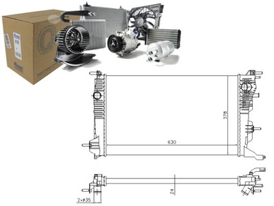 NISSENS 637647 CHLODNICA, SYSTEM COOLING  