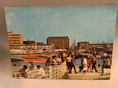 GDYNIA PORT RYBACKI POCZTÓWKA PRL 1972