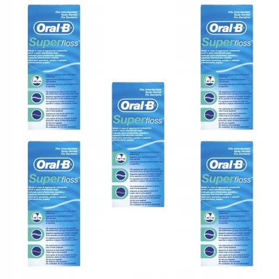 5x NIĆ DENTYSTYCZNA ORAL-B SUPER FLOSS