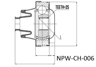 LANKSTAS VELENO PAVAROS JEEP LIBERTY 02- 