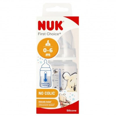 NUK Butelka z wskaźnikiem temp.150ml 0-6m smoczek First Choice