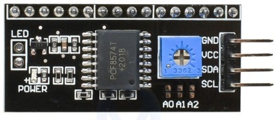 KONWERTER IIC I2C do LCD 1602 HD44780 ARDUINO AVR