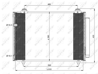 RADIATOR AIR CONDITIONER NRF 35860  