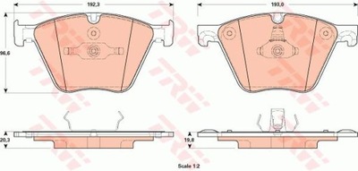 КОЛОДКИ ГАЛЬМІВНІ ПЕРЕД BMW 5/7 3,0-6,0 08-